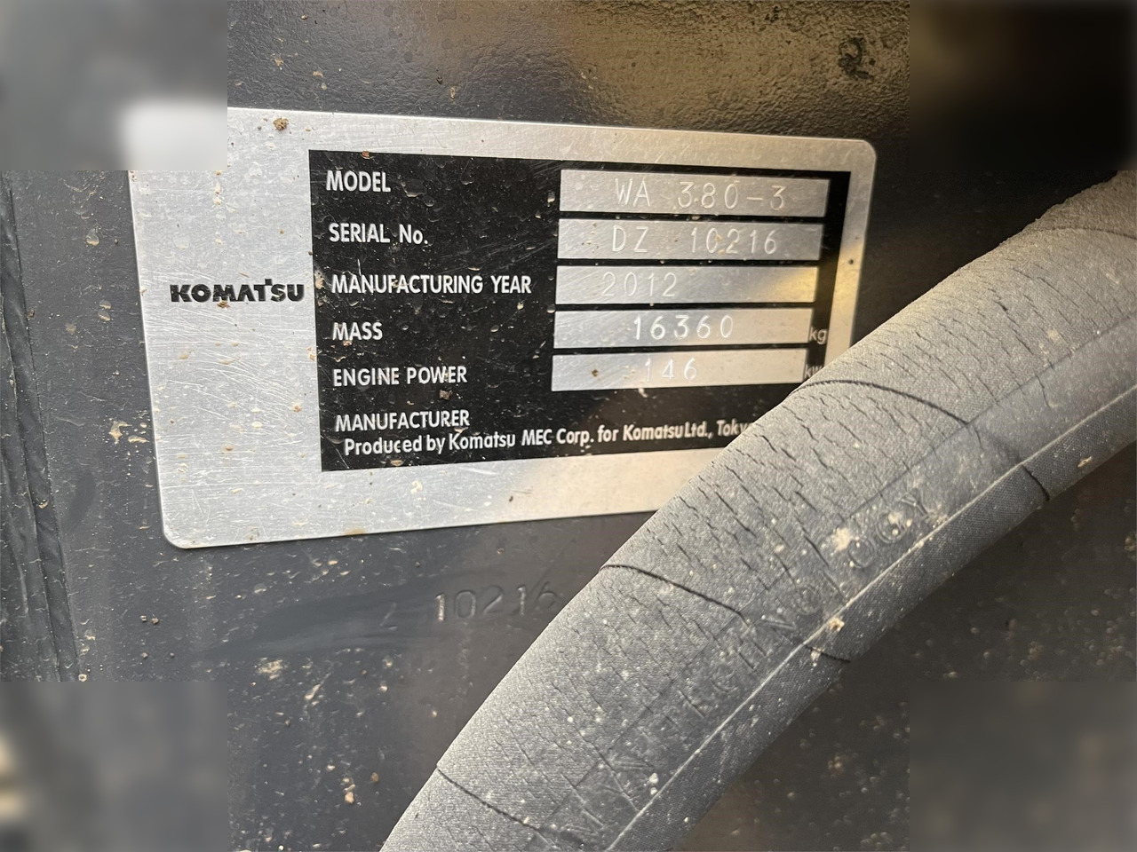 KOMATSU WA380-3 - Utovarivač točkaš: slika 4 KOMATSU WA380-3 - Utovarivač točkaš: slika 4