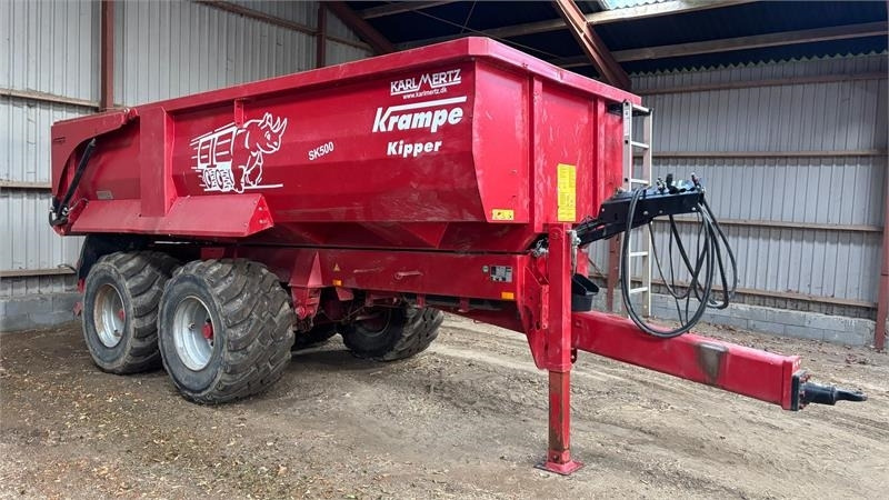 Krampe SK 550 Entreprenørvogn med Hardox kasse SK 500 - Traktorska prikolica za farmu/ Kiper: slika 2 Krampe SK 550 Entreprenørvogn med Hardox kasse SK 500 - Traktorska prikolica za farmu/ Kiper: slika 2