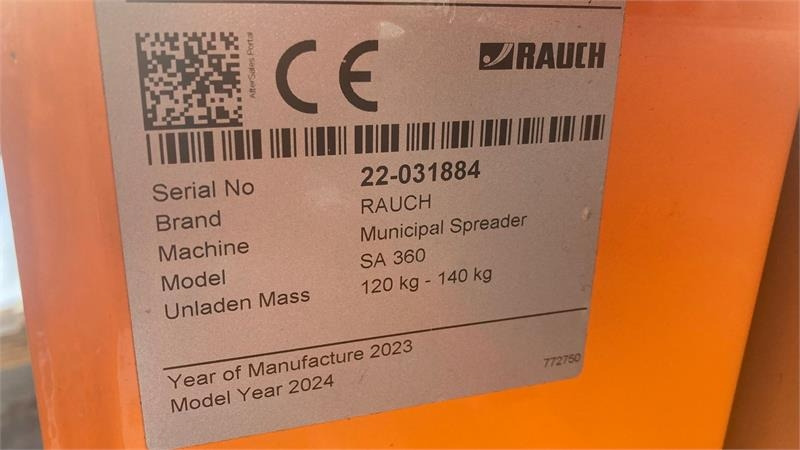 Rauch SA 360 PTO - Rasipač peska/ Soli za Korisno/ Posebno vozilo: slika 5 Rauch SA 360 PTO - Rasipač peska/ Soli za Korisno/ Posebno vozilo: slika 5