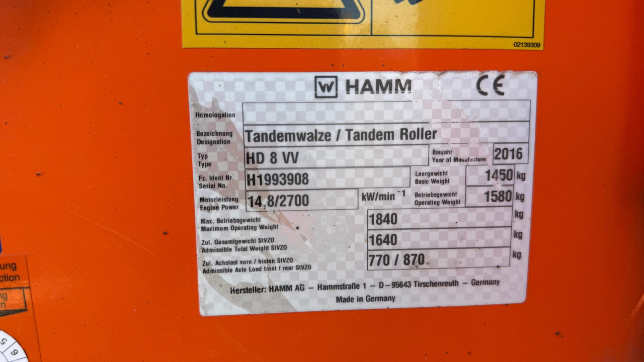 Valjak za puteve HAMM HD 8 VV: slika 11