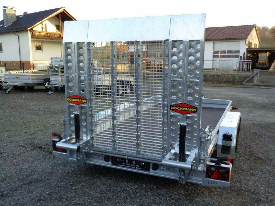 Böckmann, PKW-Anhänger, Baumaschinentransporter, 3,5 to. 100 km/h - Prikolica za prevoz radnih mašina: slika 3 Böckmann, PKW-Anhänger, Baumaschinentransporter, 3,5 to. 100 km/h - Prikolica za prevoz radnih mašina: slika 3
