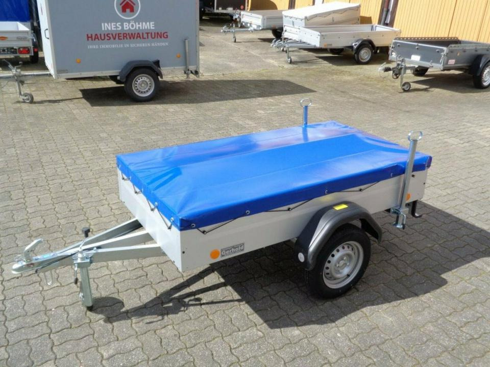 Prikolica za automobil PKW Anhänger, 750 kg, Flachplane, Stützen, 100 km/h: slika 14