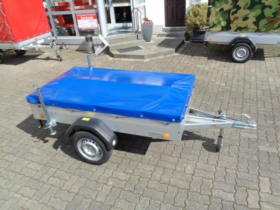 Prikolica za automobil PKW Anhänger, 750 kg, Flachplane, Stützen, 100 km/h: slika 15