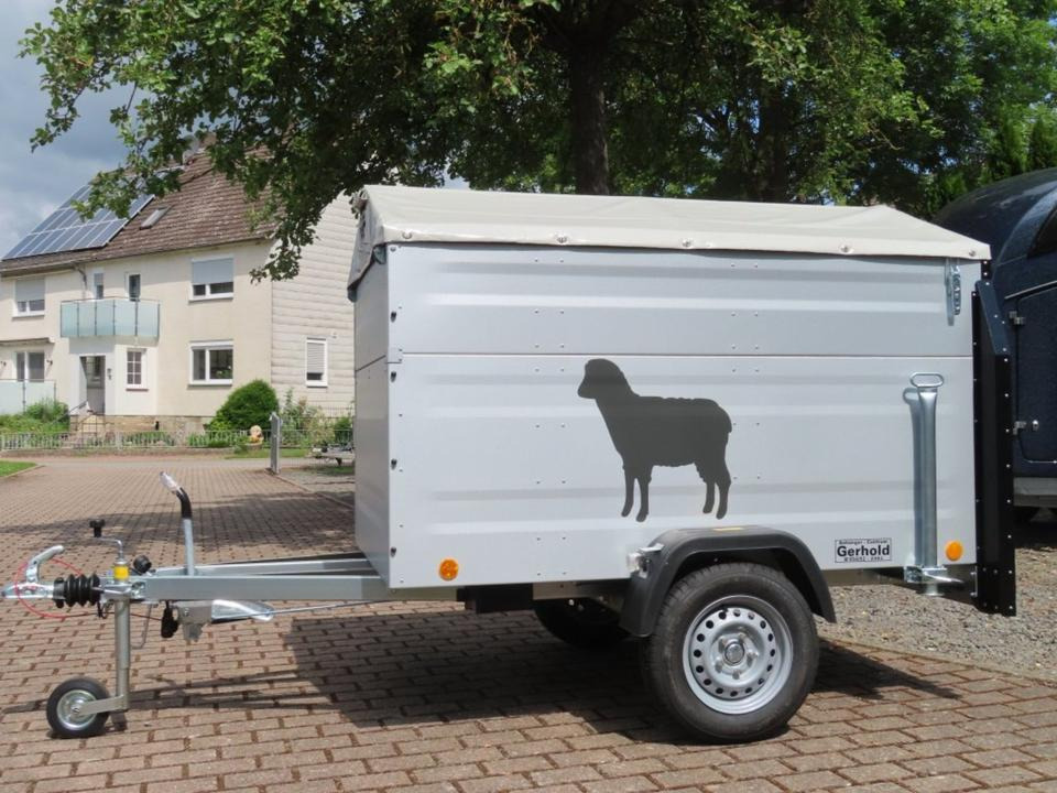 TPV Kleinviehanhänger 1,0t Flügeltür Viehanhänger Ziegen Schafe - Prikolica za prevoz stoke: slika 2 TPV Kleinviehanhänger 1,0t Flügeltür Viehanhänger Ziegen Schafe - Prikolica za prevoz stoke: slika 2