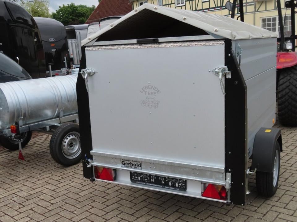 TPV Kleinviehanhänger 1,0t Flügeltür Viehanhänger Ziegen Schafe - Prikolica za prevoz stoke: slika 4 TPV Kleinviehanhänger 1,0t Flügeltür Viehanhänger Ziegen Schafe - Prikolica za prevoz stoke: slika 4