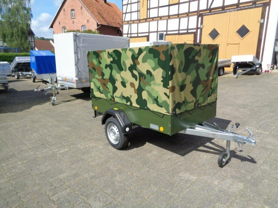 TPV PKW-Anhänger Plane und Spriegel 750 kg, Camouflage - Prikolica za automobil: slika 2 TPV PKW-Anhänger Plane und Spriegel 750 kg, Camouflage - Prikolica za automobil: slika 2
