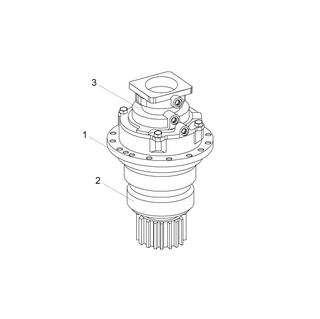 Sennebogen ZF DR250 053017 and ZF DR350 250184 slewing gear - Motor okretanja za Bager za obradu otpada/ Industrije: slika 1 Sennebogen ZF DR250 053017 and ZF DR350 250184 slewing gear - Motor okretanja za Bager za obradu otpada/ Industrije: slika 1