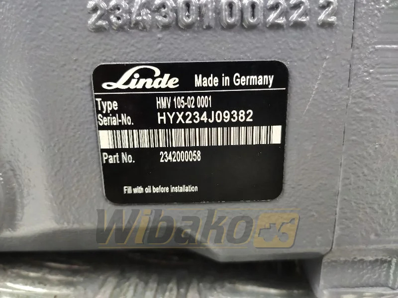 Linde HMV105-02 2342000058 - Hidraulični motor za Građevinska mašina: slika 2 Linde HMV105-02 2342000058 - Hidraulični motor za Građevinska mašina: slika 2
