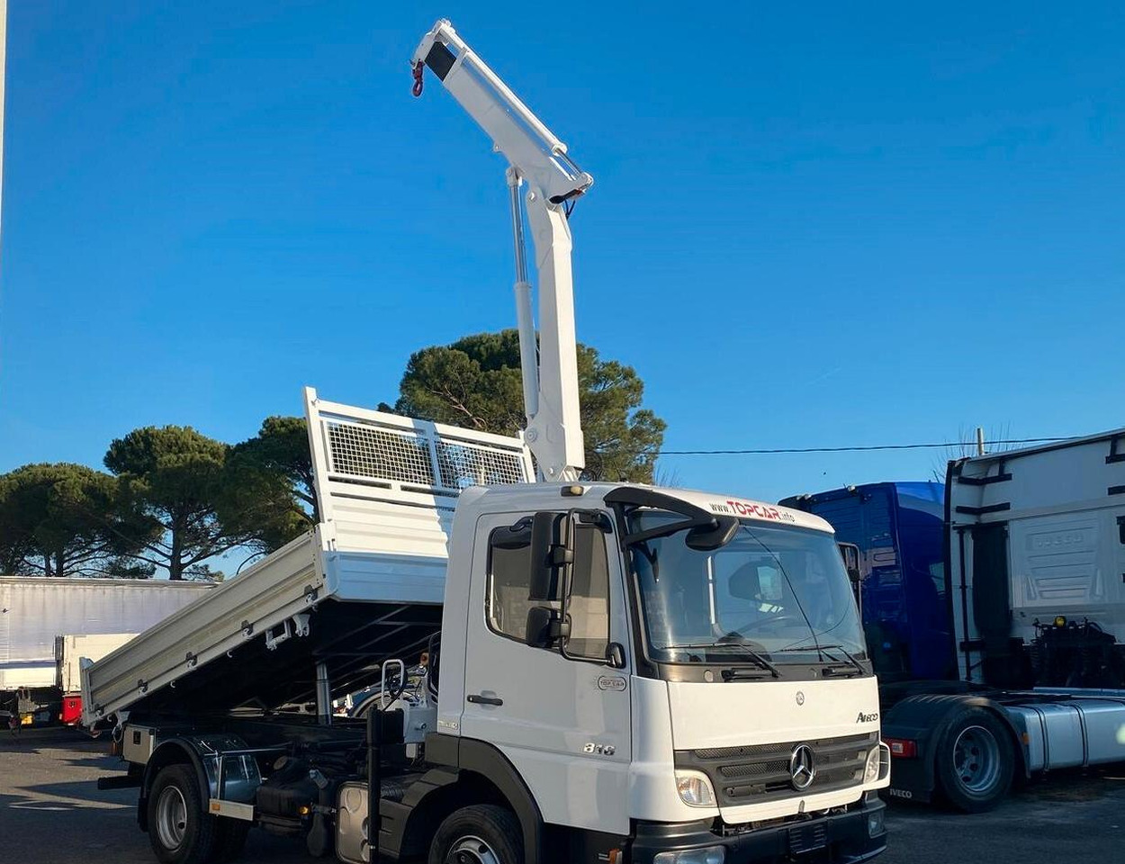 MERCEDES 816 ATEGO CASSONE RIBALTABILE E GRU - Druga mašina: slika 2 MERCEDES 816 ATEGO CASSONE RIBALTABILE E GRU - Druga mašina: slika 2
