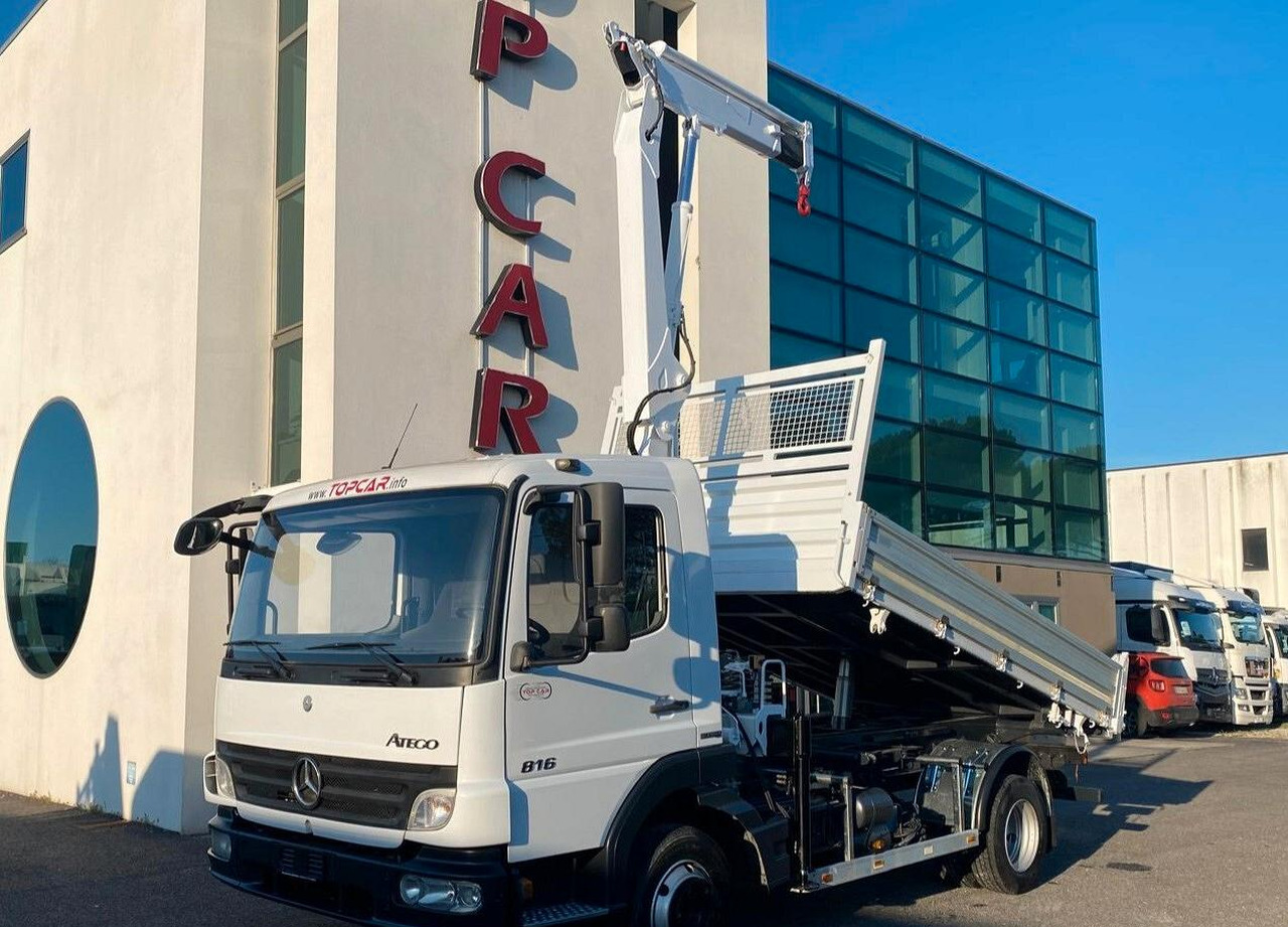 MERCEDES 816 ATEGO CASSONE RIBALTABILE E GRU - Istovarivač, Kamion sa dizalicom: slika 4 MERCEDES 816 ATEGO CASSONE RIBALTABILE E GRU - Istovarivač, Kamion sa dizalicom: slika 4