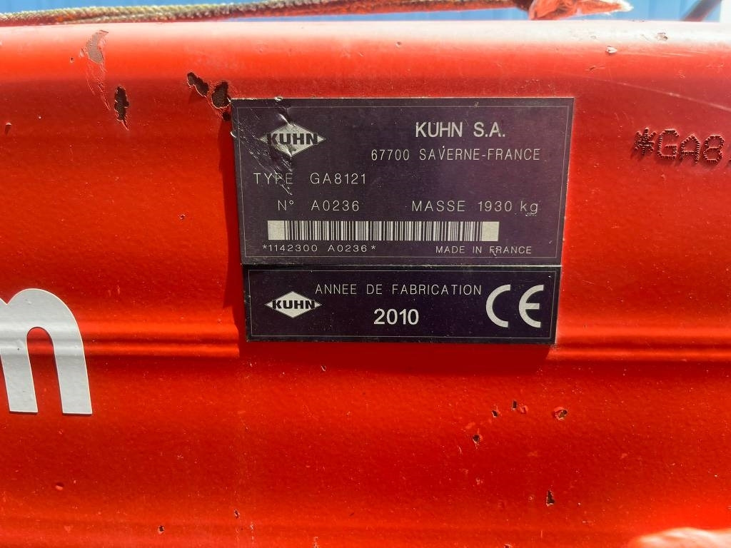 Kuhn GA 8121 - Prevrtač/ Grabuljač: slika 5 Kuhn GA 8121 - Prevrtač/ Grabuljač: slika 5
