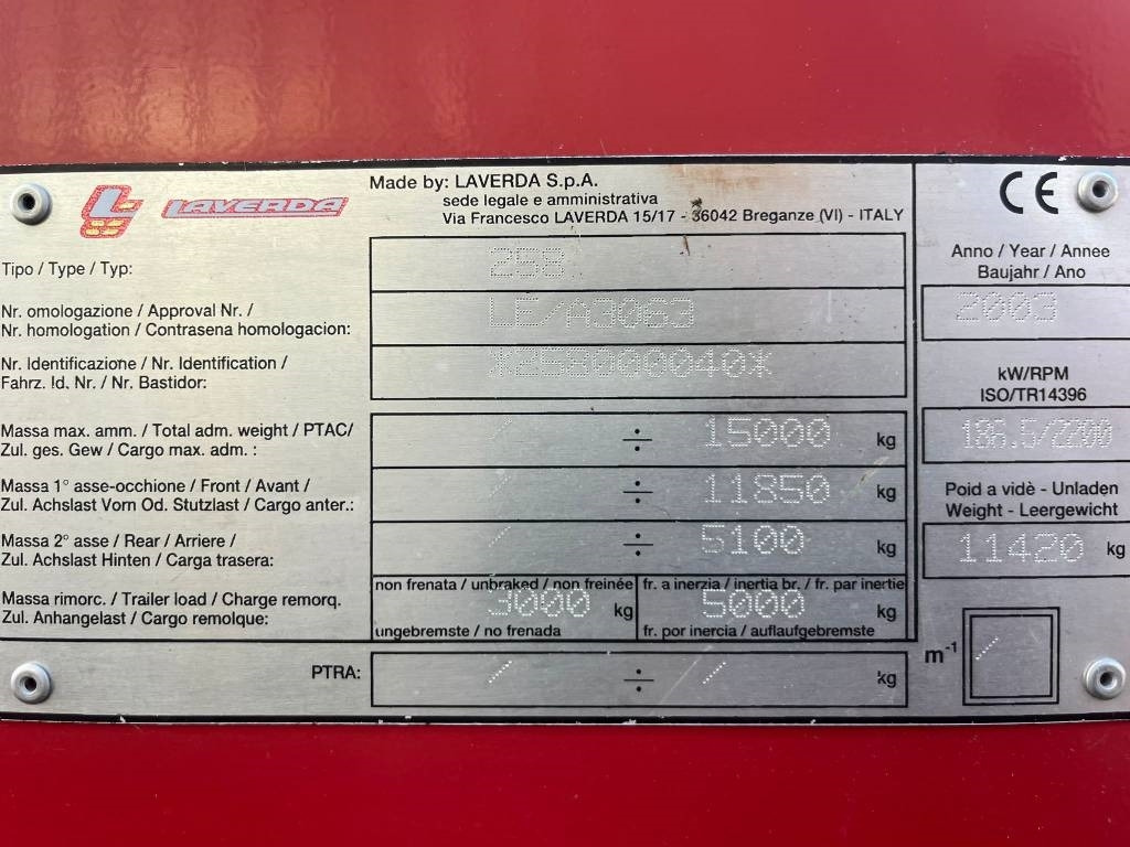 Laverda 25.50 - Kombinovani kombajn: slika 3 Laverda 25.50 - Kombinovani kombajn: slika 3