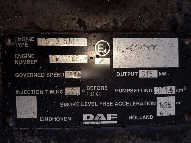 DAF ATI 1160 430 WS315M E2 DAF - Motor za Kamion: slika 5 DAF ATI 1160 430 WS315M E2 DAF - Motor za Kamion: slika 5