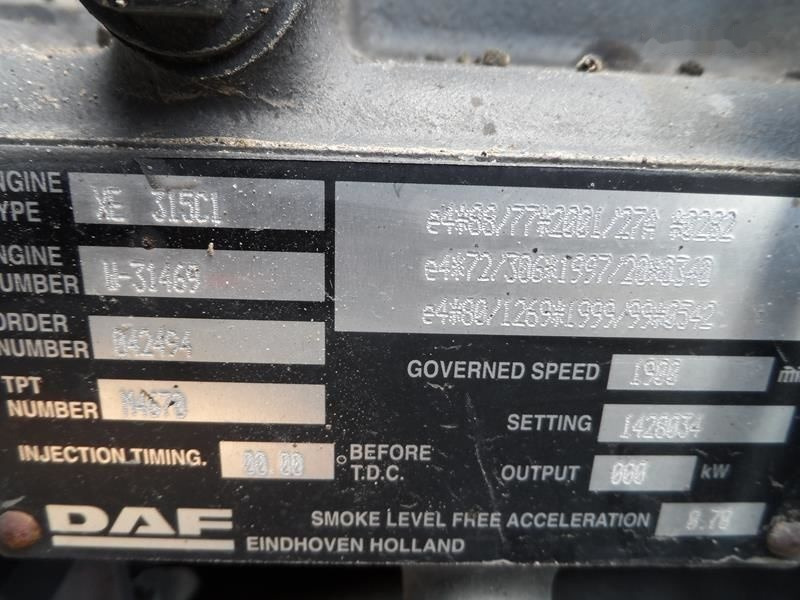 DAF XE315C 430 E3 DAF XF 95 - Motor za Kamion: slika 4 DAF XE315C 430 E3 DAF XF 95 - Motor za Kamion: slika 4