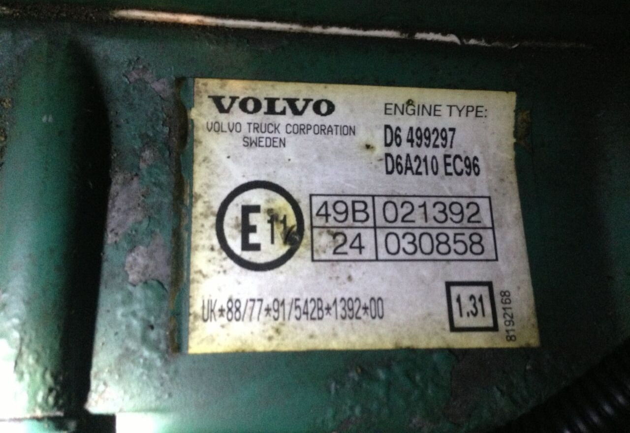 Volvo FL 612 D6A 210 E2 Volvo FL - Motor za Kamion: slika 2 Volvo FL 612 D6A 210 E2 Volvo FL - Motor za Kamion: slika 2