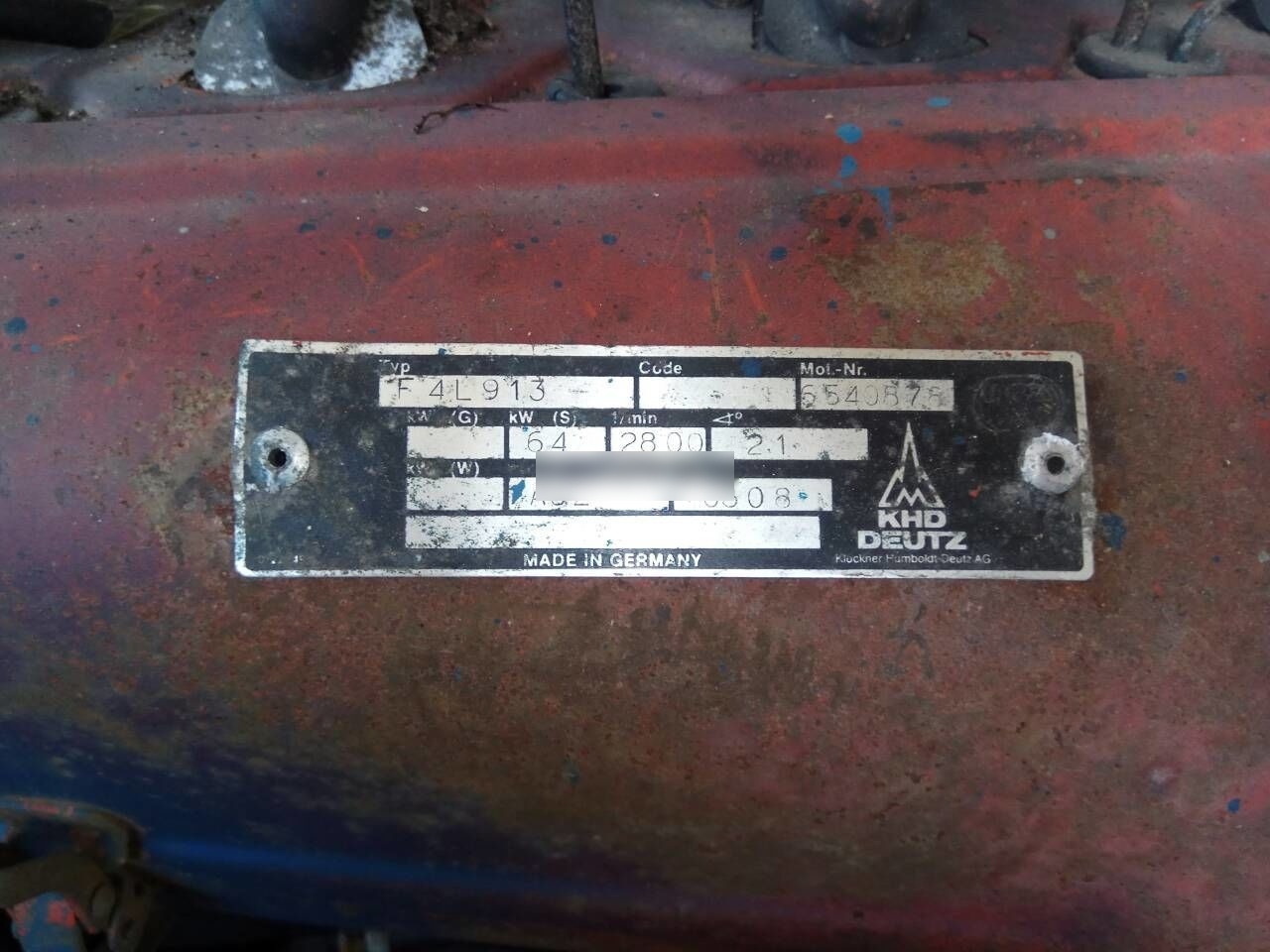 Deutz F4L913 - Motor za Kamion: slika 5 Deutz F4L913 - Motor za Kamion: slika 5