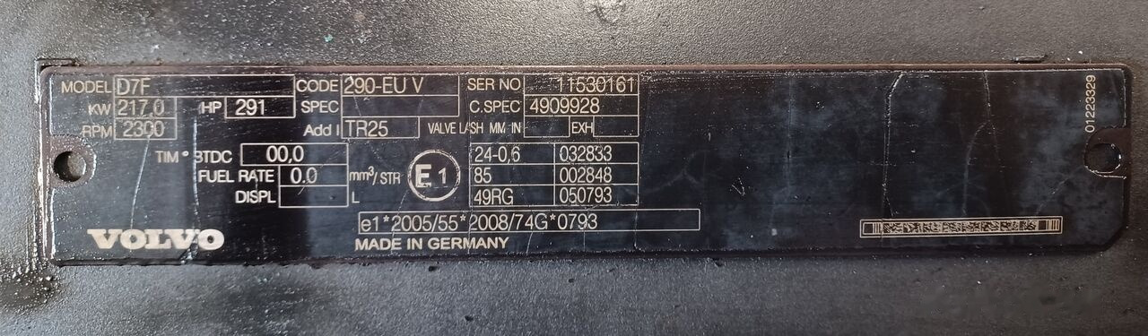 Volvo D7F 290 E5 Volvo FL - Motor za Kamion: slika 5 Volvo D7F 290 E5 Volvo FL - Motor za Kamion: slika 5