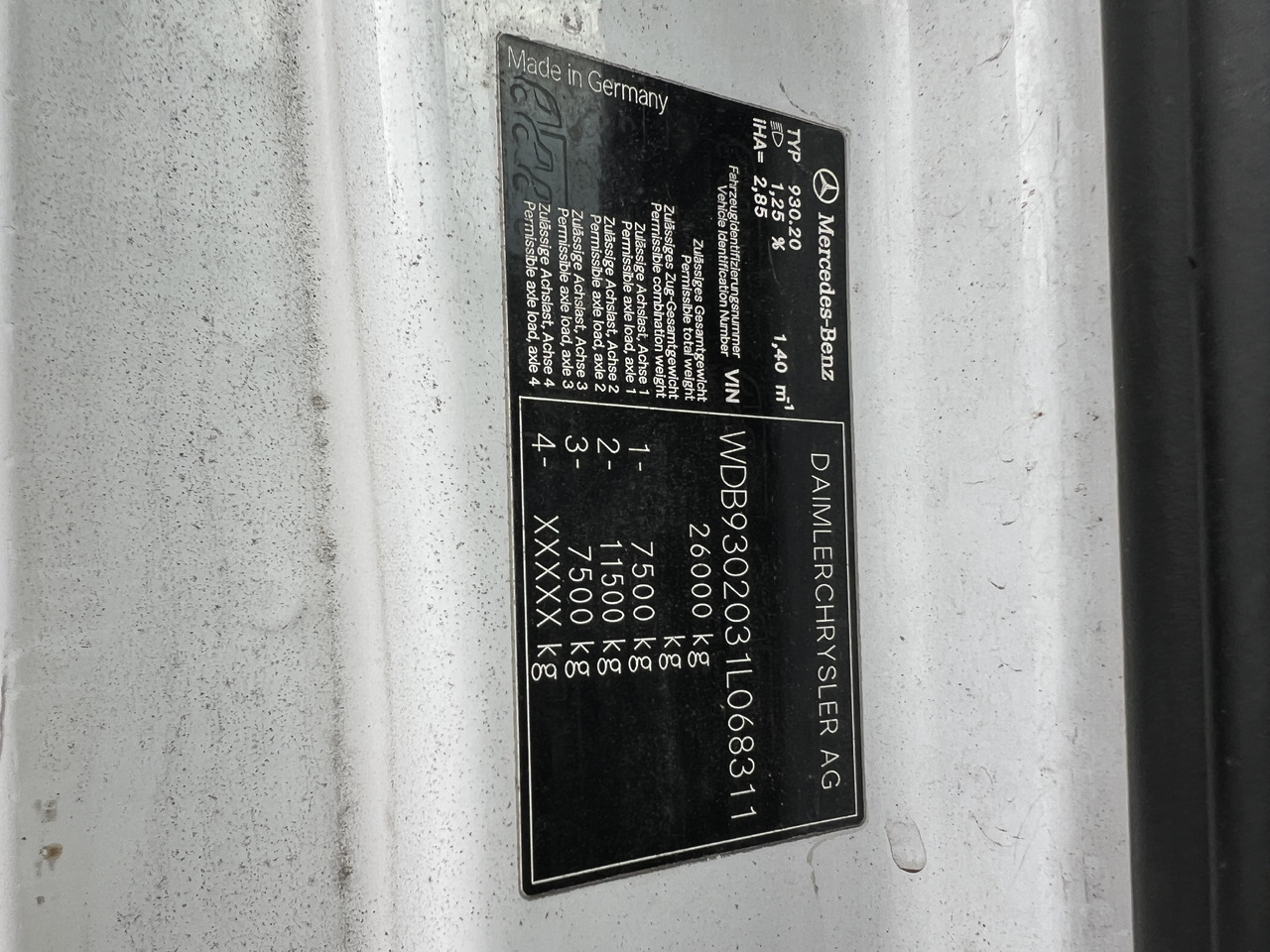 Kamion sa hidrauličnom kukom MERCEDES-BENZ Actros 25 41 | Retarder | Kupplung | Differenzial | Liftachse: slika 25 Kamion sa hidrauličnom kukom MERCEDES-BENZ Actros 25 41 | Retarder | Kupplung | Differenzial | Liftachse: slika 25