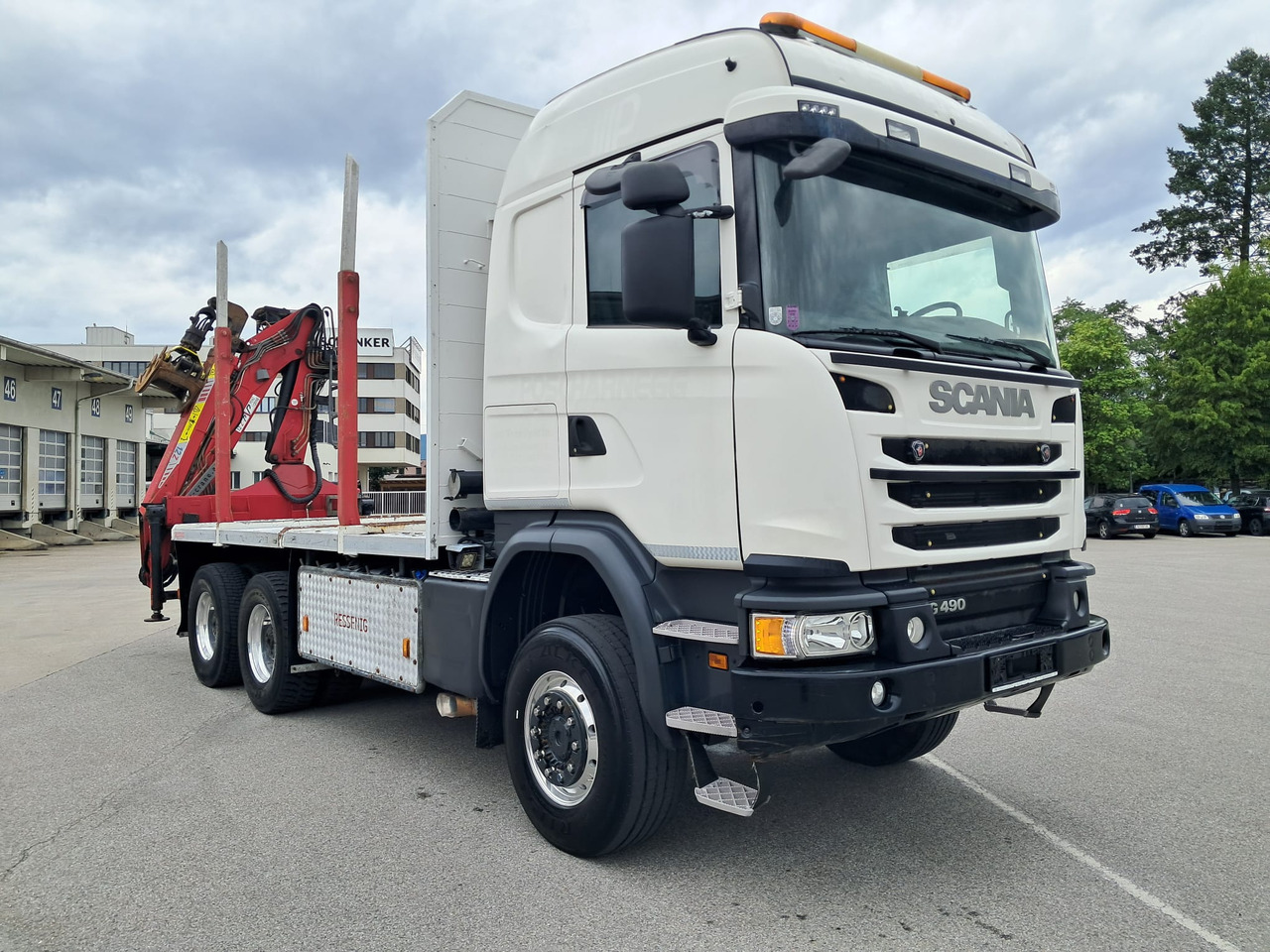 SCANIA G 490 6x6 Blatt-Blatt | Klima | Schaltgetriebe | Euro 6 | Penz-Kran 12Z | - Šticar, Kamion sa dizalicom: slika 1 SCANIA G 490 6x6 Blatt-Blatt | Klima | Schaltgetriebe | Euro 6 | Penz-Kran 12Z | - Šticar, Kamion sa dizalicom: slika 1