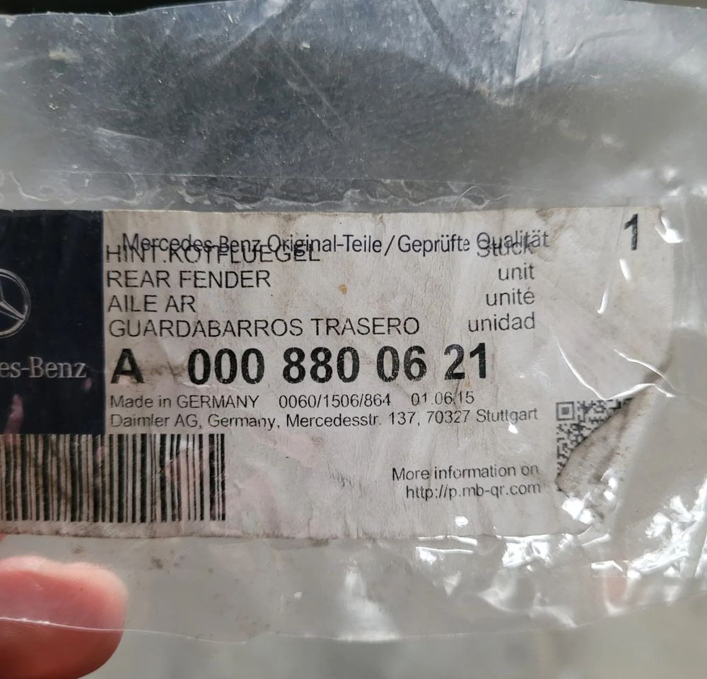 BŁOTNIK MERCEDES ACTROS NOWY ORYGINAŁ A0008800621 CHWALIM116 - Karoserija i eksterijer za Kamion: slika 5 BŁOTNIK MERCEDES ACTROS NOWY ORYGINAŁ A0008800621 CHWALIM116 - Karoserija i eksterijer za Kamion: slika 5
