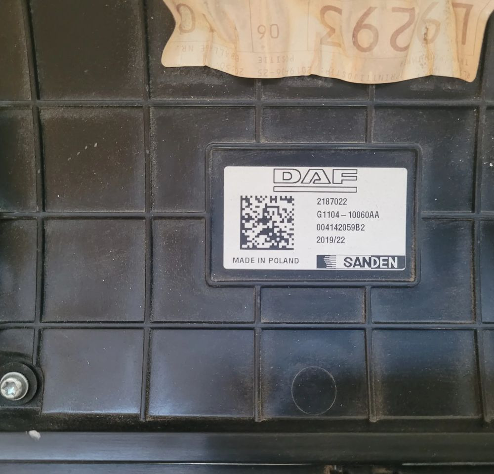 NAGRZEWNICA DAF XF 106 FL. 2187022 CHWALIM116 - Grejanje/ Ventilacija za Kamion: slika 5 NAGRZEWNICA DAF XF 106 FL. 2187022 CHWALIM116 - Grejanje/ Ventilacija za Kamion: slika 5