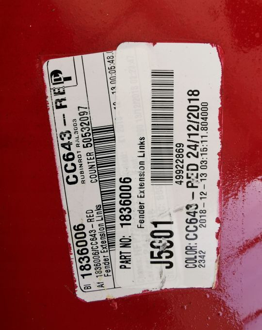 SPOJLER ZAKOŃCZENIE DAF XF 106 LH. - Aerodinamika/ Spojler za Kamion: slika 2 SPOJLER ZAKOŃCZENIE DAF XF 106 LH. - Aerodinamika/ Spojler za Kamion: slika 2