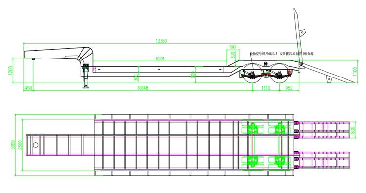 TITAN 2 Axle 50 Ton Low Bed Trailer for Sale In Nigeria Lagos - Niska poluprikolica za prevoz: slika 4 TITAN 2 Axle 50 Ton Low Bed Trailer for Sale In Nigeria Lagos - Niska poluprikolica za prevoz: slika 4