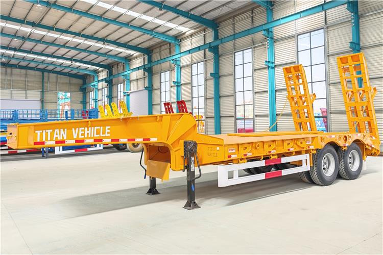 TITAN 2 Axle Low Loader Truck Trailer for Sale In Uganda - Niska poluprikolica za prevoz: slika 4 TITAN 2 Axle Low Loader Truck Trailer for Sale In Uganda - Niska poluprikolica za prevoz: slika 4