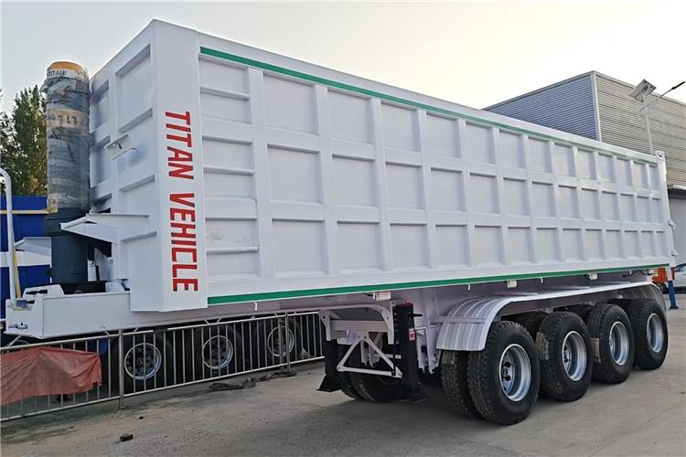 TITAN 4 Axle 80 Ton Dump Semi Trailer for Sale In Cameroon - Poluprikolica istovarivača: slika 1 TITAN 4 Axle 80 Ton Dump Semi Trailer for Sale In Cameroon - Poluprikolica istovarivača: slika 1