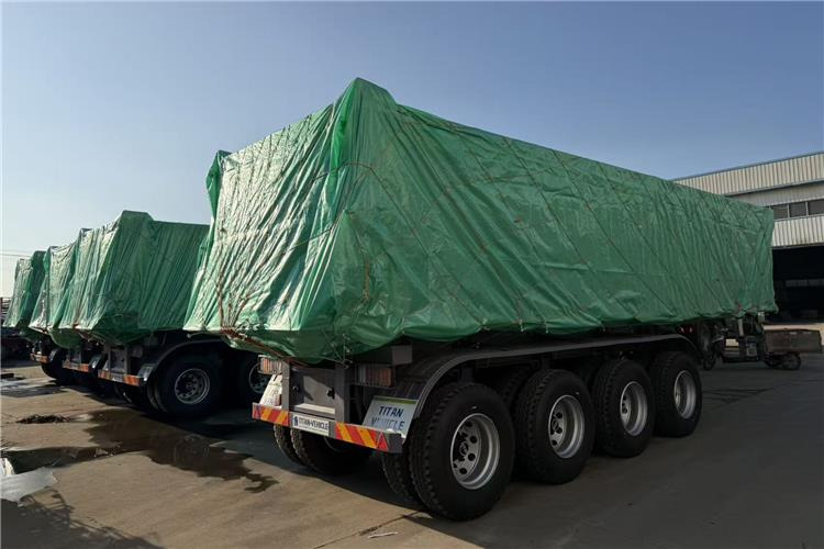 TITAN 4 Axle 80 Ton Dump Trailer for Sale In Cameroon - Poluprikolica istovarivača: slika 5 TITAN 4 Axle 80 Ton Dump Trailer for Sale In Cameroon - Poluprikolica istovarivača: slika 5