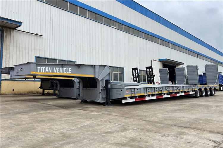 TITAN 4 Line 8 Axle Low Loader Trailer for Sale In Costa Rica - Niska poluprikolica za prevoz: slika 1 TITAN 4 Line 8 Axle Low Loader Trailer for Sale In Costa Rica - Niska poluprikolica za prevoz: slika 1