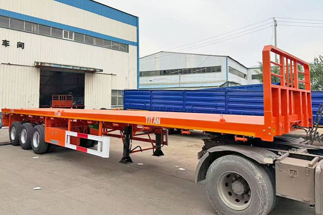 TITAN 40Ft Flatbed Trailer for Sale Price in Jamaica - Plato poluprikolica: slika 3 TITAN 40Ft Flatbed Trailer for Sale Price in Jamaica - Plato poluprikolica: slika 3