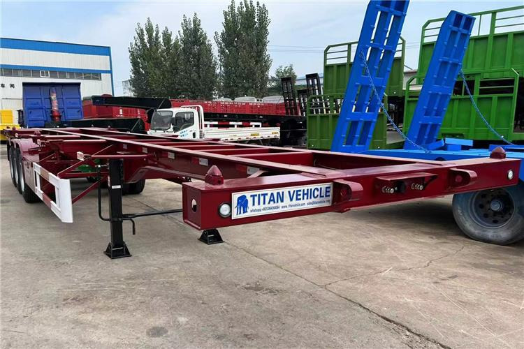 TITAN 40ft Skeleton Trailer Price for Sale In Guyana - Poluprikolica sa golom šasijom: slika 2 TITAN 40ft Skeleton Trailer Price for Sale In Guyana - Poluprikolica sa golom šasijom: slika 2