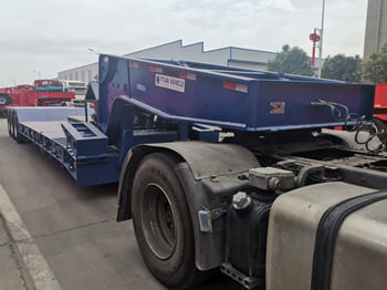 TITAN 80 Ton Lowboy Semi Trailer for Sale in Tanzania - Niska poluprikolica za prevoz: slika 2 TITAN 80 Ton Lowboy Semi Trailer for Sale in Tanzania - Niska poluprikolica za prevoz: slika 2