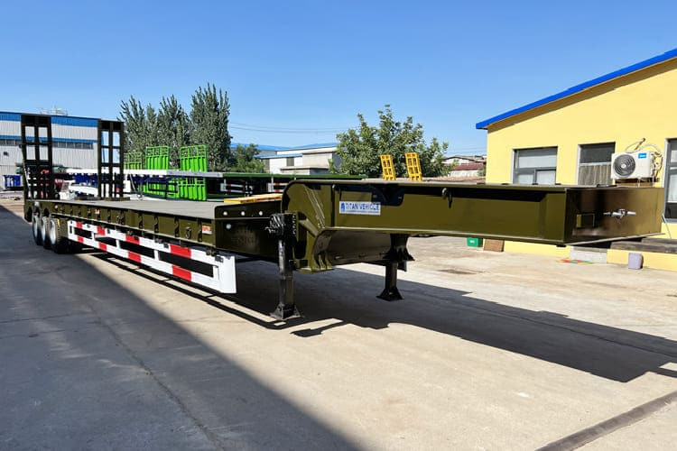 TITAN Low Bed Trailer Truck for Sale in Zambia - Niska poluprikolica za prevoz: slika 1 TITAN Low Bed Trailer Truck for Sale in Zambia - Niska poluprikolica za prevoz: slika 1