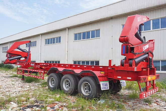 XCMG 20Ft 40Ft Container Side Loader for Sale in Guyana - Poluprikolica za prevoz kontejnera/ Poluprikolica sa promenjivim sandukom: slika 1 XCMG 20Ft 40Ft Container Side Loader for Sale in Guyana - Poluprikolica za prevoz kontejnera/ Poluprikolica sa promenjivim sandukom: slika 1