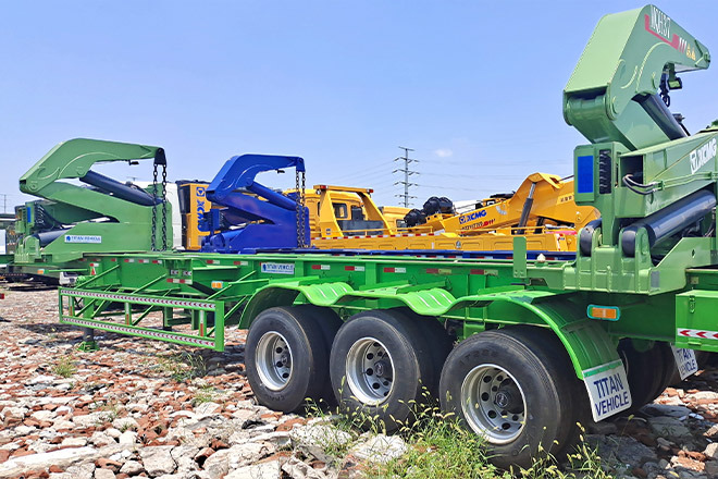 XCMG China 37Ton Side Lifter for Sale in Togo - Poluprikolica za prevoz kontejnera/ Poluprikolica sa promenjivim sandukom: slika 2 XCMG China 37Ton Side Lifter for Sale in Togo - Poluprikolica za prevoz kontejnera/ Poluprikolica sa promenjivim sandukom: slika 2