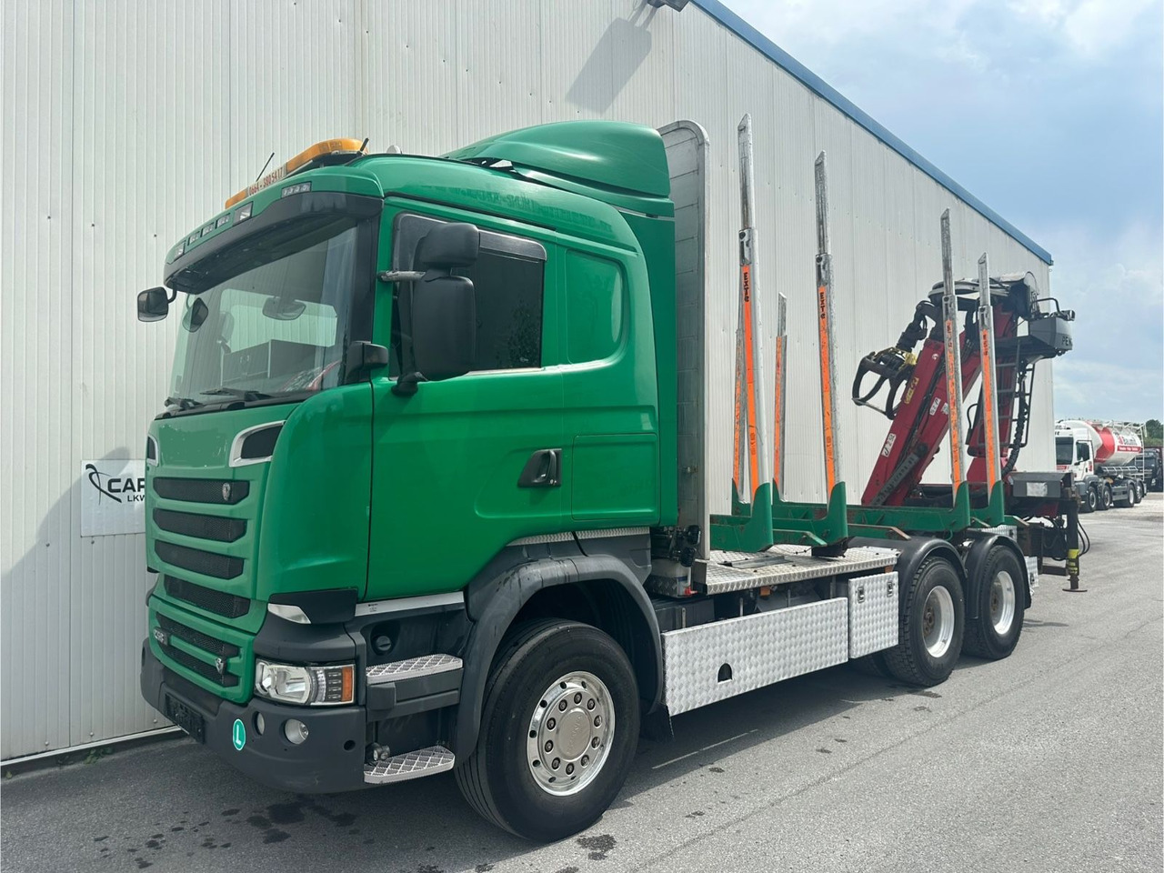 Scania R 580 V8 Penz Kran 2x Telespok - Šticar, Kamion sa dizalicom: slika 1 Scania R 580 V8 Penz Kran 2x Telespok - Šticar, Kamion sa dizalicom: slika 1