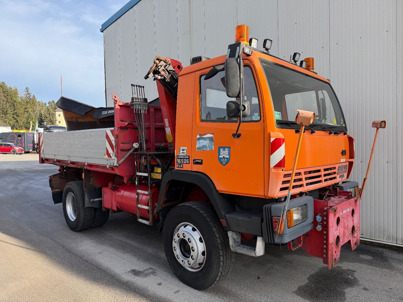 Steyr 16S26 4x4 Kipper/Kran/Schneeschild - Istovarivač, Kamion sa dizalicom: slika 2 Steyr 16S26 4x4 Kipper/Kran/Schneeschild - Istovarivač, Kamion sa dizalicom: slika 2