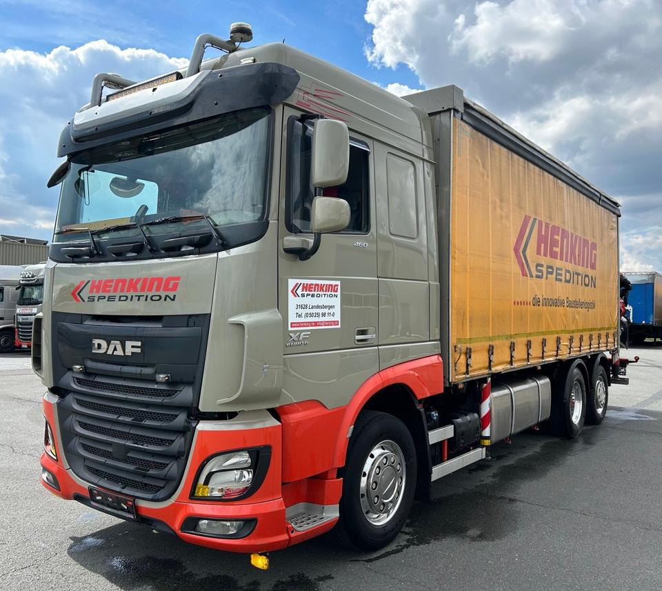 DAF DAF XF 460 FAN + PALFINGER + 16mtr + Lenkachse + EURO 6 - Kamion sa ceradom, Kamion sa dizalicom: slika 1 DAF DAF XF 460 FAN + PALFINGER + 16mtr + Lenkachse + EURO 6 - Kamion sa ceradom, Kamion sa dizalicom: slika 1