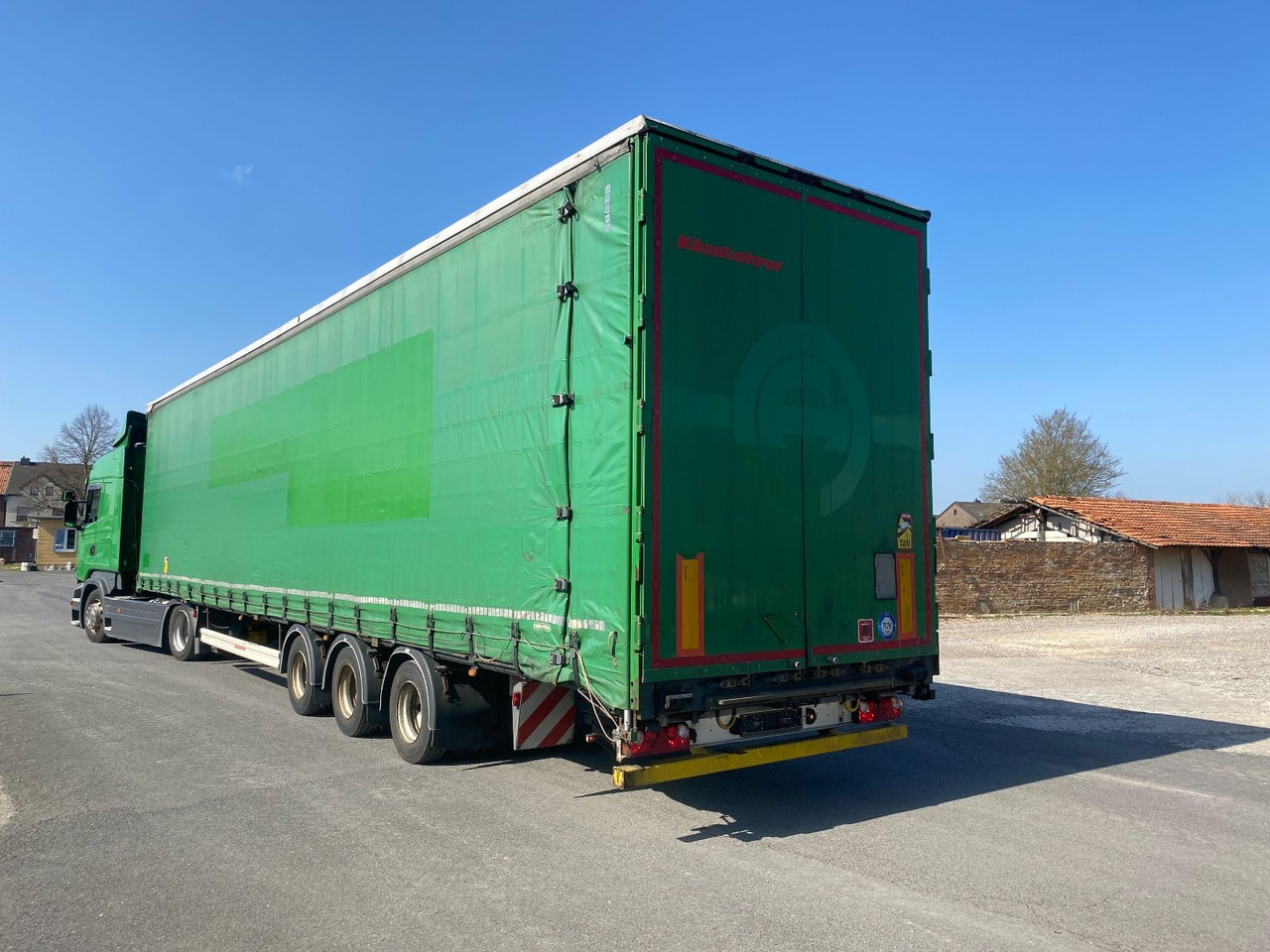 Kässbohrer 3-achs Mega/verbreiterbar + Rollboden Aircargo!! - Poluprikolica sa ceradom: slika 3 Kässbohrer 3-achs Mega/verbreiterbar + Rollboden Aircargo!! - Poluprikolica sa ceradom: slika 3