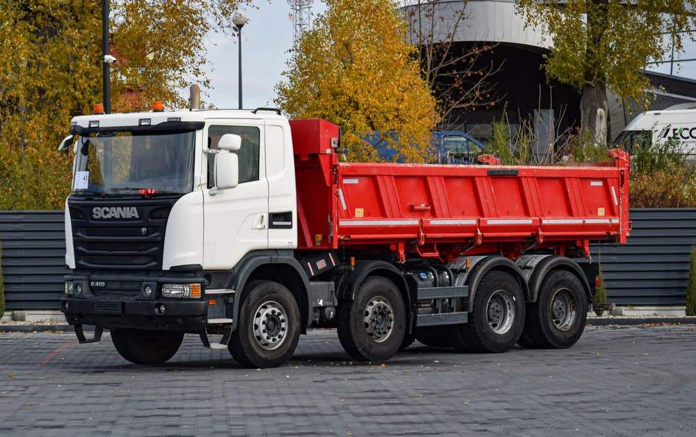 Scania G410 / 8x4 / EURO 6 / WYWROTKA / MELLER KIPPER / HYDROBURTA / AUTOMAT / 2016 / SERWISOWANY / SPROWADZONY - Istovarivač: slika 1 Scania G410 / 8x4 / EURO 6 / WYWROTKA / MELLER KIPPER / HYDROBURTA / AUTOMAT / 2016 / SERWISOWANY / SPROWADZONY - Istovarivač: slika 1