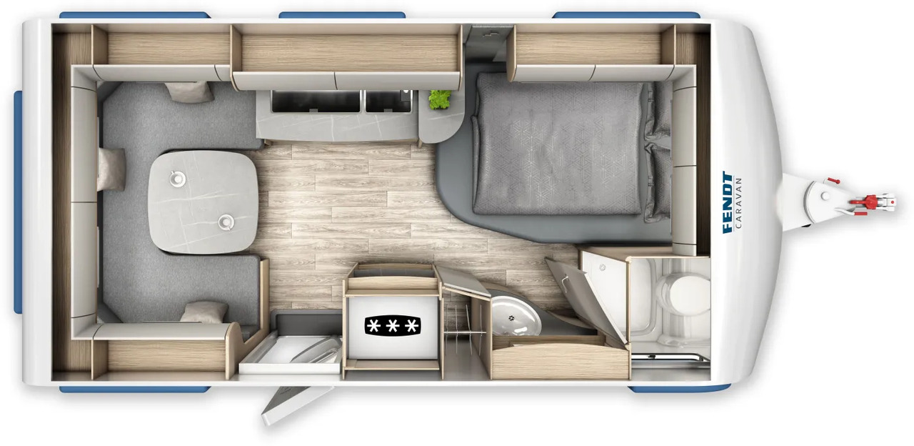 Fendt Bianco Activ 445 SFB Shower-Paket, GFK - Kamp prikolica: slika 2 Fendt Bianco Activ 445 SFB Shower-Paket, GFK - Kamp prikolica: slika 2