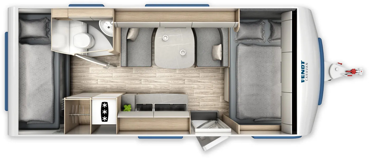 Fendt Bianco Activ 515 SKF GFK, Shower- + Safety-Paket - Kamp prikolica: slika 2 Fendt Bianco Activ 515 SKF GFK, Shower- + Safety-Paket - Kamp prikolica: slika 2