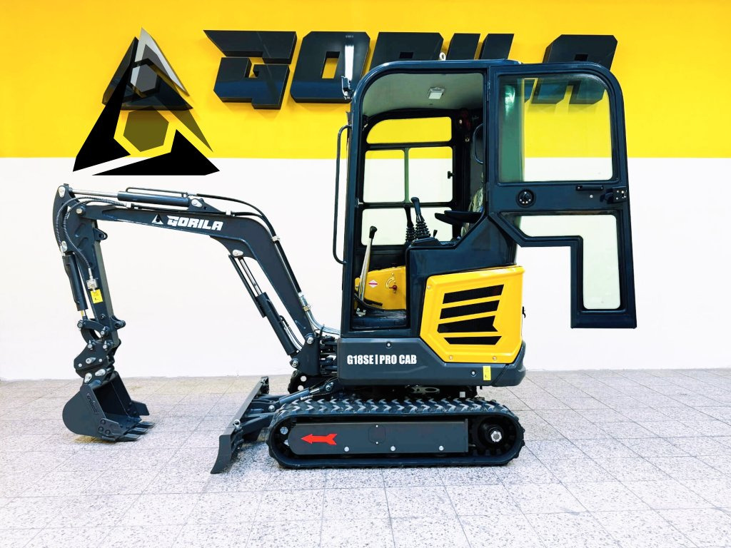 Pásový minibagr GORILA G18SE I PRO CAB - Mini bager: slika 2 Pásový minibagr GORILA G18SE I PRO CAB - Mini bager: slika 2