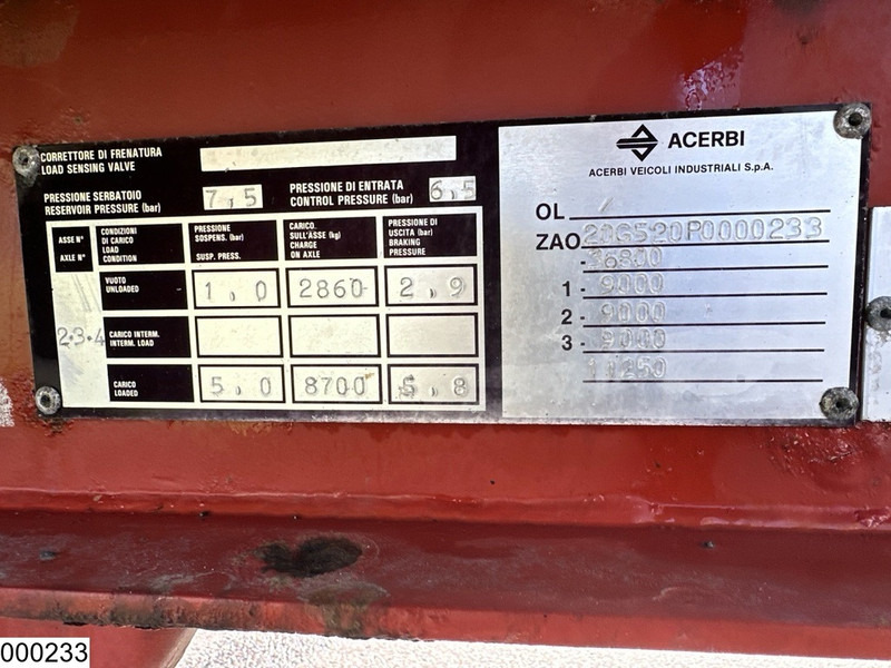 Poluprikolica cisterna ACERBI Gas 52130 Liter, LPG GPL gas tank, Gaz, 1 Compartment: slika 9