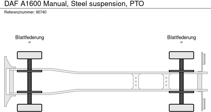 Istovarivač DAF A1600 Manual, Steel suspension, PTO: slika 9