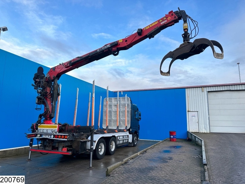 Šticar, Kamion sa dizalicom DAF XF 530 6x4, Wood transport, Retarder, Loglift ET450: slika 9