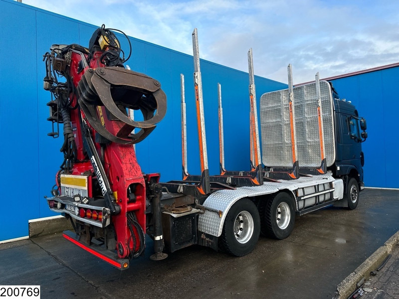 Šticar, Kamion sa dizalicom DAF XF 530 6x4, Wood transport, Retarder, Loglift ET450: slika 12