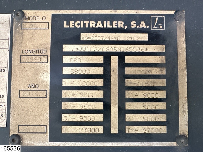 Lecitrailer Koel vries Carrier Vector 1950 MT , 2 Koelunits, Dhollandia - Poluprikolica hladnjače: slika 4 Lecitrailer Koel vries Carrier Vector 1950 MT , 2 Koelunits, Dhollandia - Poluprikolica hladnjače: slika 4